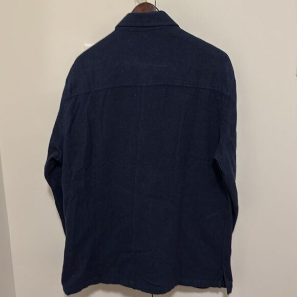 Haupt Ecologic Navy Men’s Brushed Cotton Shirt Jacket. Size Large. - Picture 2 of 9